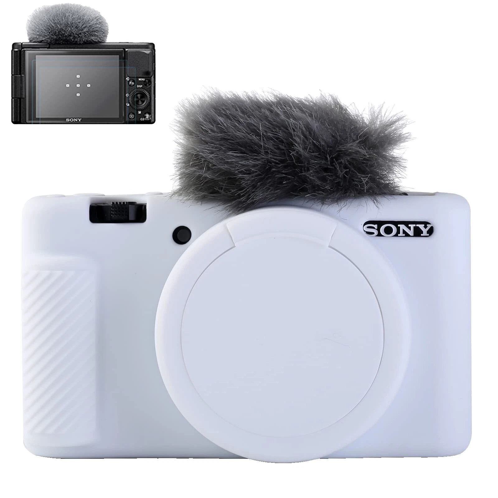 Белые футляры, сумки и чехлы для фотоаппаратов Sony