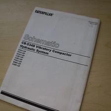 Caterpillar CB-534D Compactor HYDRAULIC System Schematic shop diagram manual