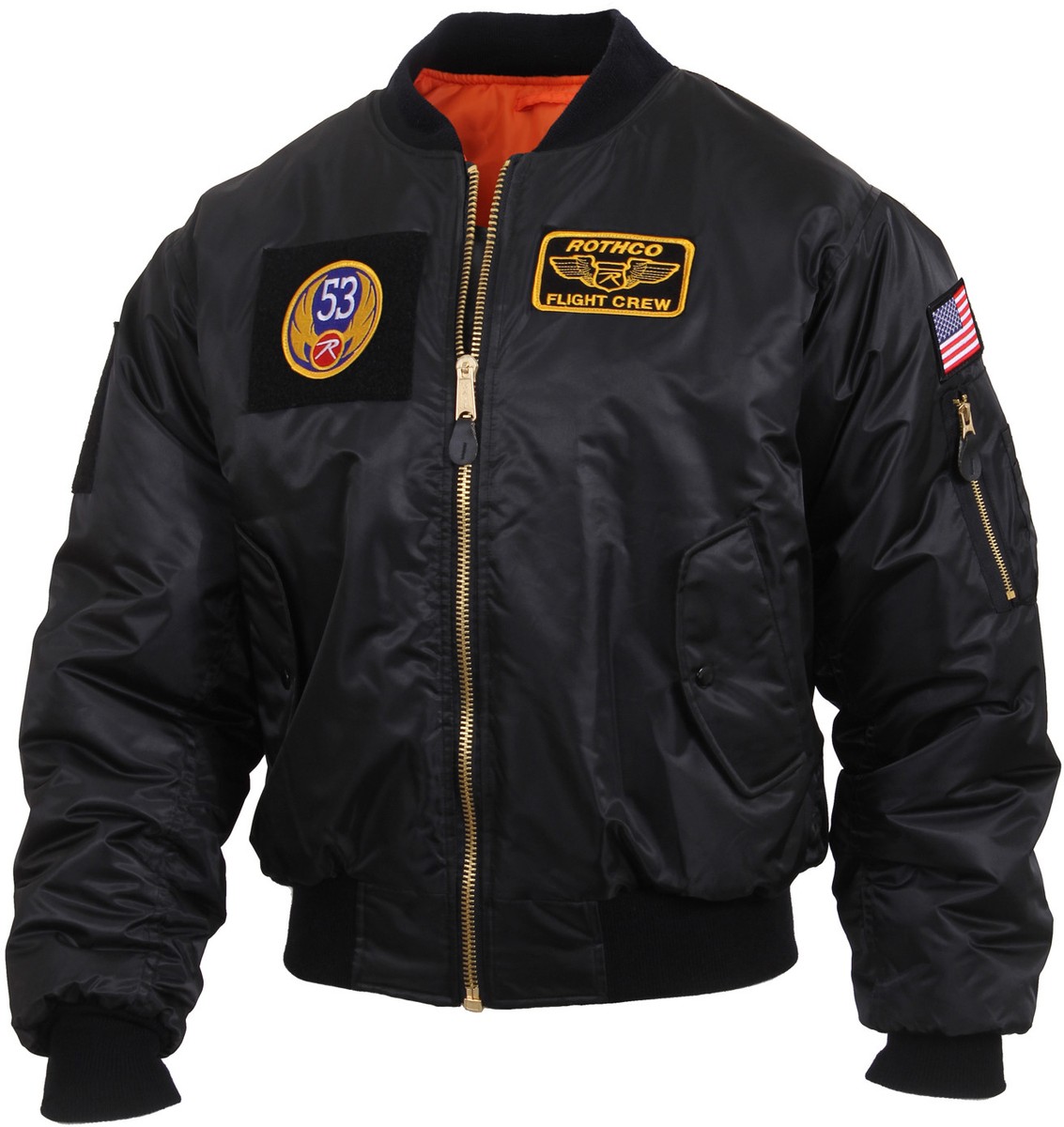 ち*ん様 US AIR force MA-１ ジャケット Mens Military Air Force Style MA-1 Flight Jacket with 5 Removable