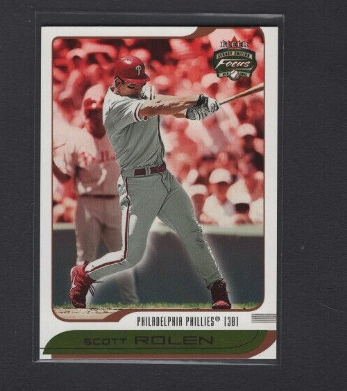 2002 FLEER FOCUS JERSEY EDITION CENTURY PARALLEL #73 SCOTT ROLEN PHILLIES #/117