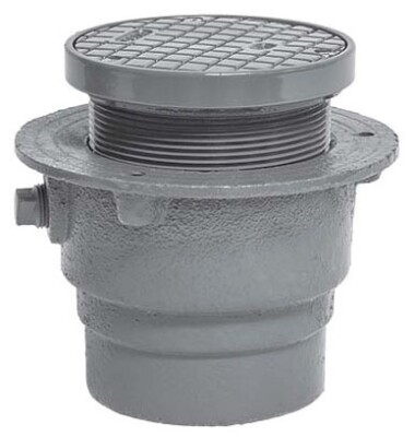 Watts 4'' Push-On Floor Cleanout With 5-1/8'' Ductile Iron Top