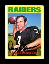 1972 TOPPS DARYLE LAMONICA #169 RAIDERS HOF ORIGINAL SIGNED AUTOGRAPHED