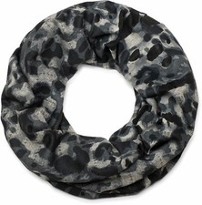 Sciarpa a tubo in fantasia mimetica look usato distrutto, sciarpa scaldacollo