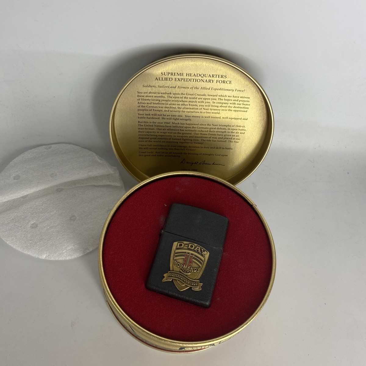 Zippo Lighter D-Day Normandy 50th Ann 1944 - 1994 New And Gift | eBay