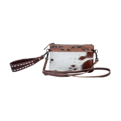 Streaks Delight Belt Bag Hair-on Hide Leather & Detachable 