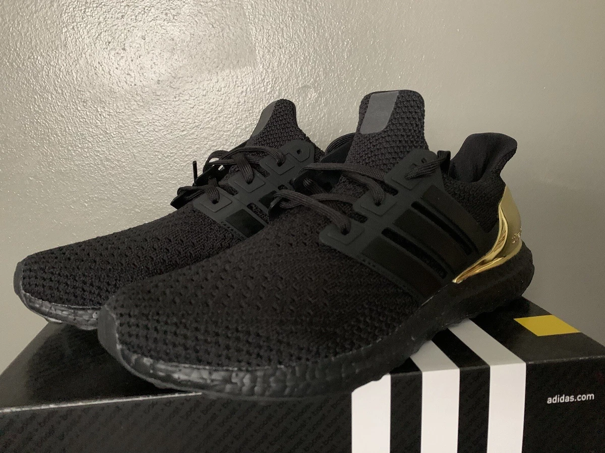 Adidas miadidas ultra boost custom Black Gold Size 11.5 Ultraboost |