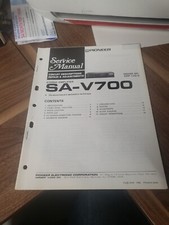 Pioneer SA-V700 Amplifier Service Manual Original