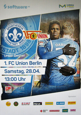 2. Bundesliga poster poster season 2017/18 SV Darmstadt 98-FC Union Berlin *.