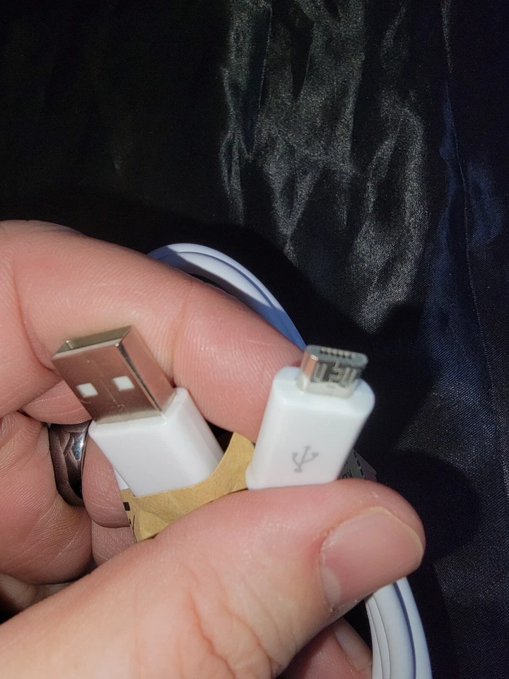 Alcatel OneTouch Idol Series Pixi Series Micro USB Charger Cable Cord - White - Image 3 of 3