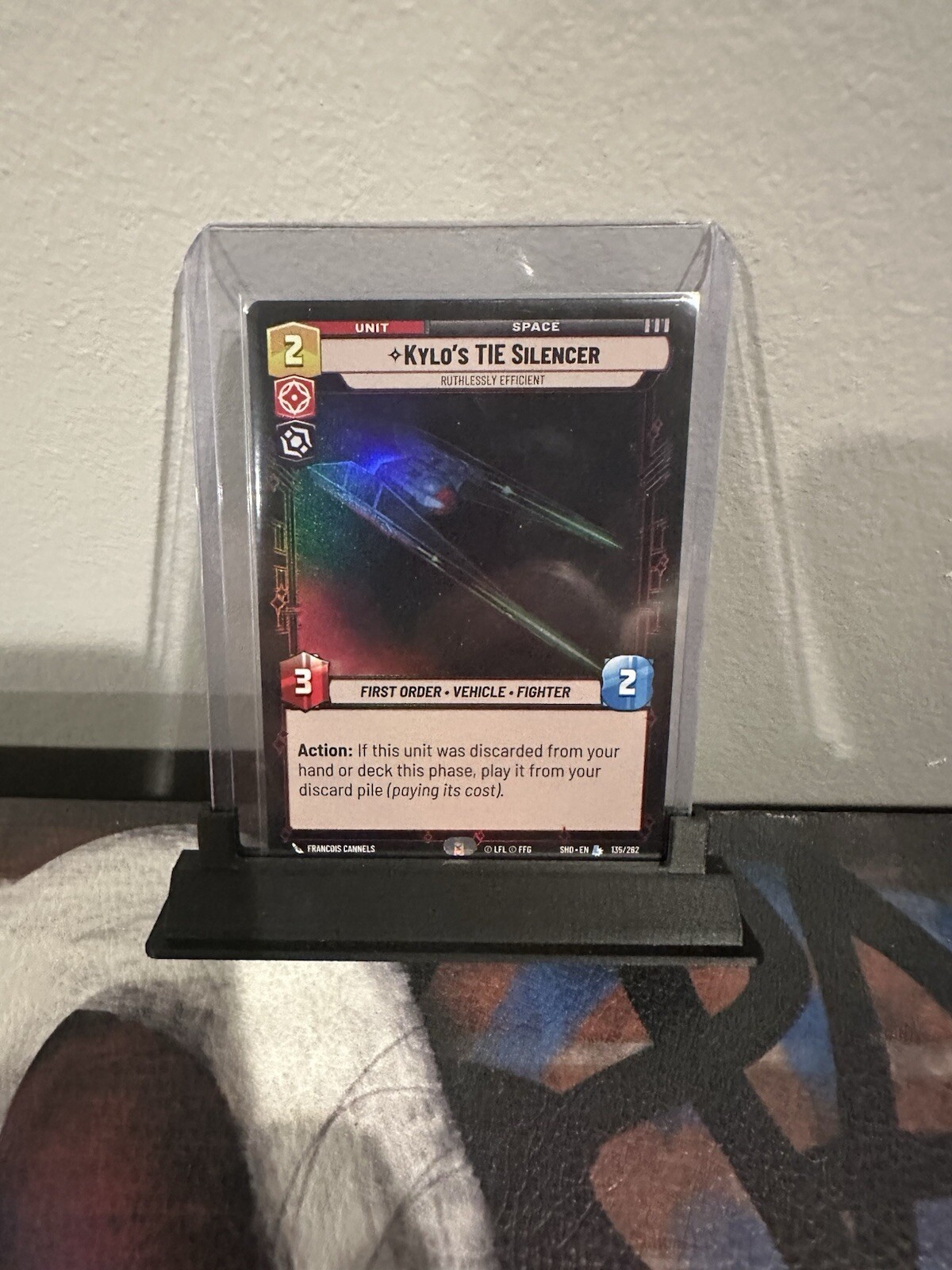 Kylo's Tie Silencer  (FOIL) Star Wars UNLIMITED Shadows of the Galaxy 135/262