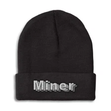Beanies for Men Miner Winter Hats for Women Acrylic Skull Cap 1 Size