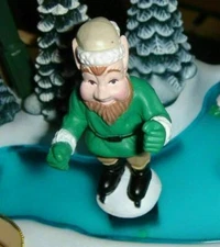 New Bright Holiday Express Tanker Car ORIGINAL ICE SKATING ELF Magnetic Skater