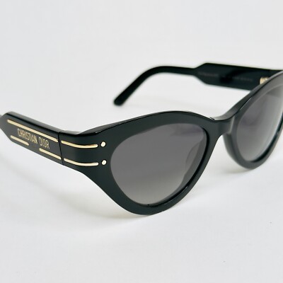 CHRISTIAN DIOR SIGNATURE Black Gold Thin DIORSIGNATURE B7I Cat