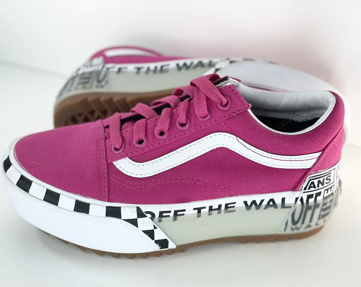 Hot pink platform clearance vans