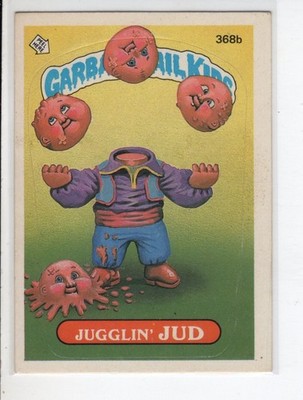 JUGGLIN' JUD TOPPS GARBAGE PAIL KIDS CARD SERIES 9 #368B VG