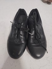 Bloch Lace-Up Tap Dancing Shoes Unisex Child Shockwave 4 Black Leather 13.5M