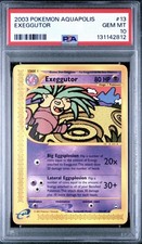 2003 Pokemon Aquapolis Exeggutor Non Holo Rare 13/147 PSA 10 Gem Mint POP 45 on eBay