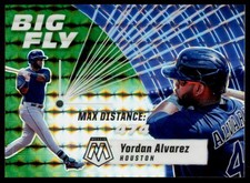 2021 Panini Mosaic Yordan Alvarez BF10 Big Fly Mosaic Green Houston Astros