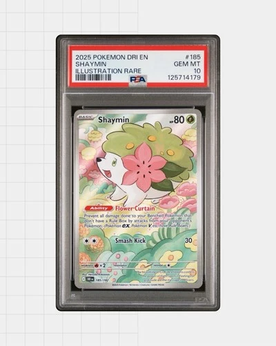 Pokemon SHAYMIN Illustration Rare IR 185/182 Destined Rivals ENG ~ PSA 10