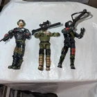 The Corps 3 Vintage Lanard Action Figure Toy Lot - Lars Lazer 2 Just in Case