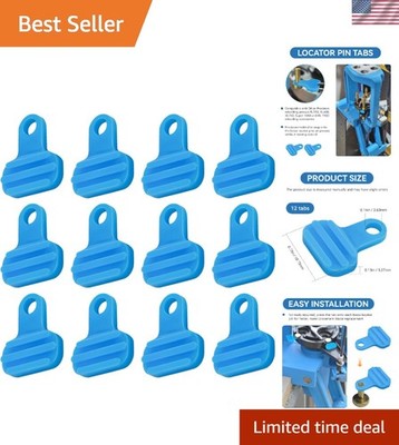 Reloading Efficiency with 12 Pack Dillon Precision Snap-On Locator Pin Tabs Blue