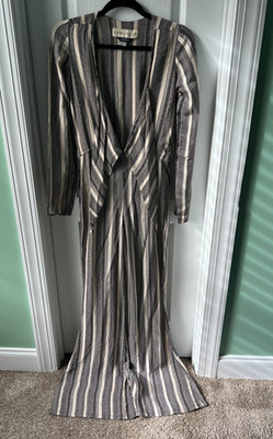 Stone Cold Fox Stardust Jumpsuit Deep V Neckline Tie Boho Festival Size 1 Small