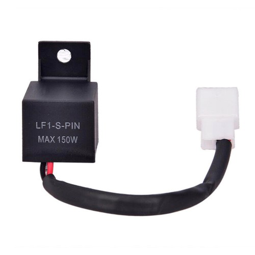 2-Pin 12V Electronic LED Flasher Relay for Motorcycle Turn Signal Bulbs ...
