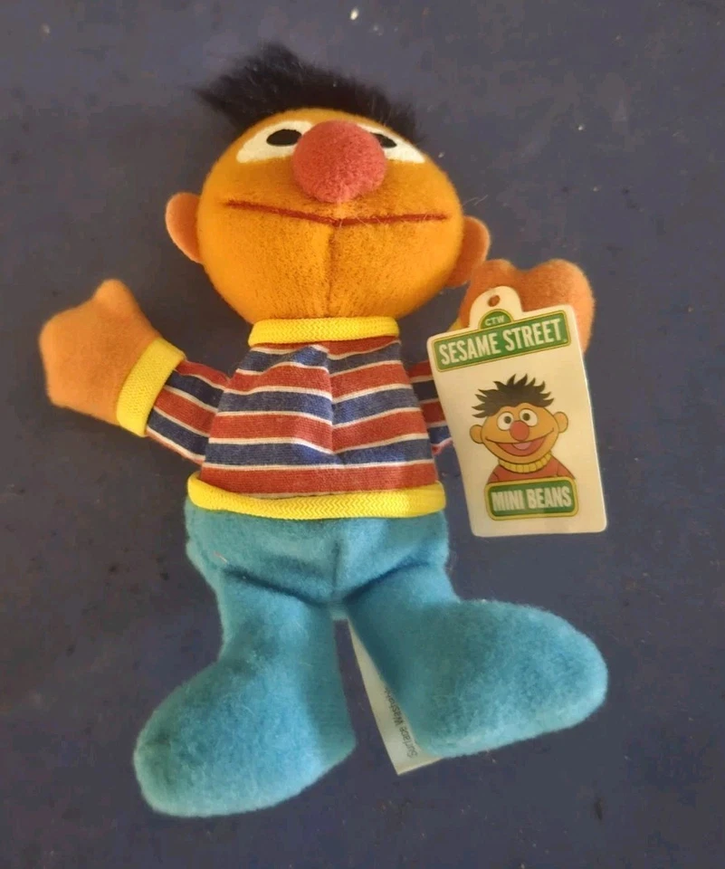 Ernie Bean Bag Muñeco de Peluche Juguete Plaza Sésamo Kellog's 1999 - EX - Envío Gratis Foto 2 de 4