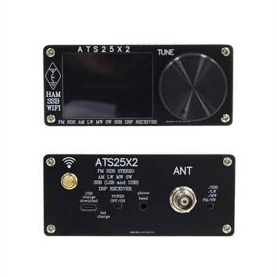 ATS-25X2 FM RDS APP All Band Radio Receiver FM/RDS/AM/LW/MW/SW/SSB 2.4''