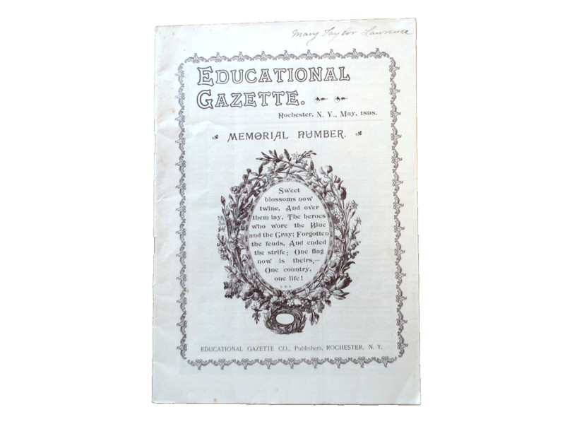 Educational Gazette – May 1898 – Memorial (Day) Number