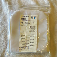 Procare 9" 3-Panel Abdominal Binder Adjustable Universal 30-45" White 79-89070