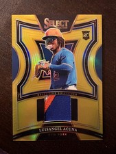 2025 Select Luisangel Acuna Selective Swatches Patch Gold #/10 RC Mets White Sox