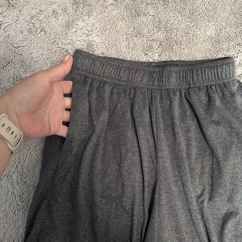 Lot Of 3 Pairs Gray Boys Size 10-12 Mesh Style Shorts Under Armour, Old Navy - Picture 6 of 12