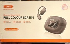 JM16 Wireless Bluetooth Ear-hook Headset, Full Color Screen, Touch, Charging Ca  