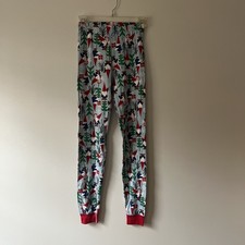 Hanna Andersson Christmas Pajama Pants Kids 12 Blue Winter Gnome Cotton Holiday
