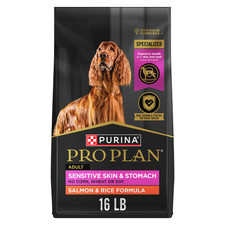 Purina Pro Plan Sensitive Skin and Stomach Salmon and Rice Dog Food, 16 lbs SALE
