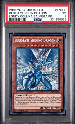 yugioh cards blue eyes shining dragon Blue-Eyes Shining Dragon 1st Ed LCKC-EN008 Yugioh PSA 7