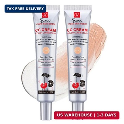 NIB New ERBORIAN CC CRÈME Face Cream Skin Perfector CLAIR Full Size KOREAN Skin