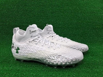 Under Armour Spotlight Clone 3.0 MC White Silver Football Cleats