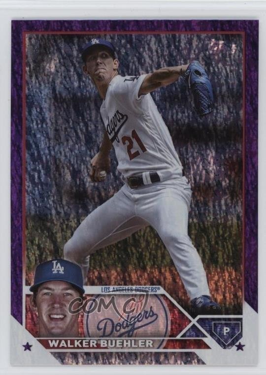 2023 Topps Series 2 Retail Purple Foil 113/799 Walker Buehler #391 6o3