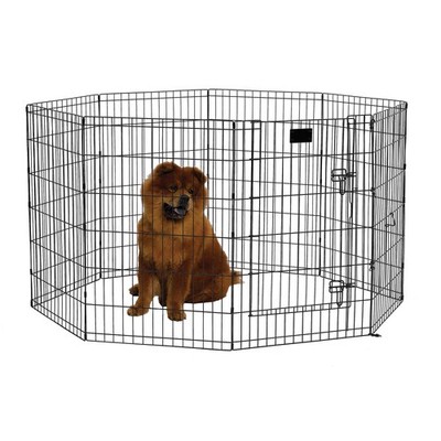 MidWest Homes Pets 36-Inch Exercise Pen Indoor & Outdoor Use 16 Sq Feet of Play
