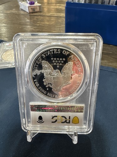 1998 P AMERICAN SILVER EAGLE $1 PROOF 1 oz COIN PCGS PF 68 DCAM - Picture 2 of 2
