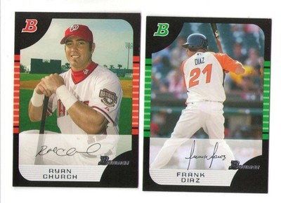 2005 Bowman Draft Picks & Prospects - WASHIINGTON NATIONALS Team Set