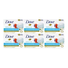 Dove Restoring Beauty Bar Blue Fig Orange Blossom, 3.17oz (Pack of 6)