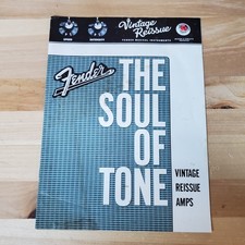 Fender The Soul Of Tone Amplifiers 2008 Original Print Ad Guitar Amp Catalog VG-