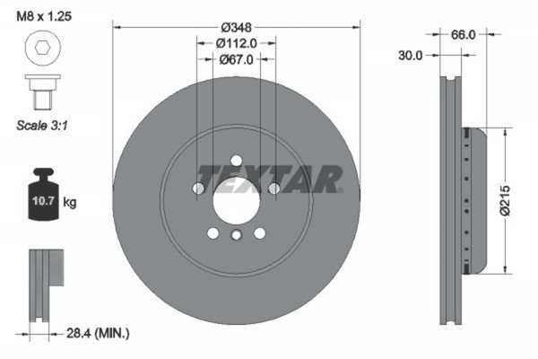 2X Bremsscheibe Vorderachse FüR BMW 2 Coupe 3 Touring 4 Cabriolet 5 6 Gran-image