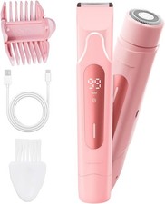 2026 Upgrade Bikini Trimmer for Women, 2 in 1 Electric Shaver with LED Display,