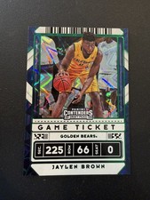 2020 Panini Contenders Draft Picks JAYLEN BROWN Green Explosion card #10 Boston