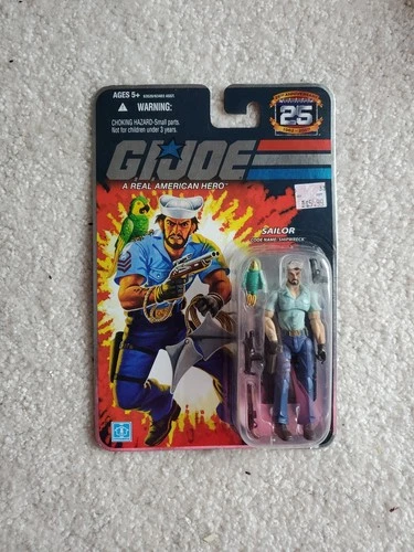 HASBRO G.I. JOE 25TH ANNIVERSARY EDITION SAILOR "SHIPWRECK" NEW IN PACKAGE
