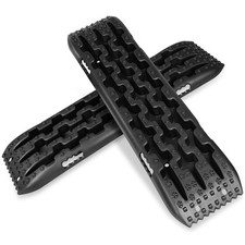 Black 41 Portable Recovery Traction Tracks Boards Pair For Sand Snow Off-road